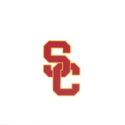 USC Trojans SC Interlock Inside Decal